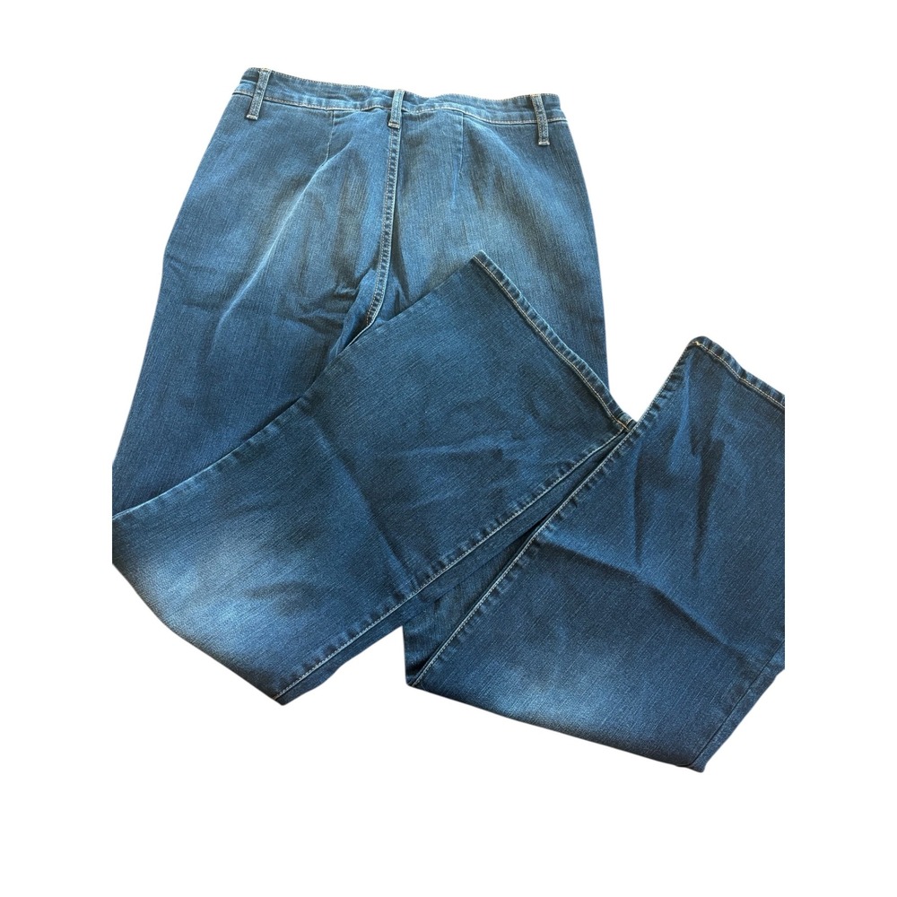 Wide Leg Jeans G By Giuliana Denim Flare 70s Style Blue Women's Size 10 - Picture 6 of 7